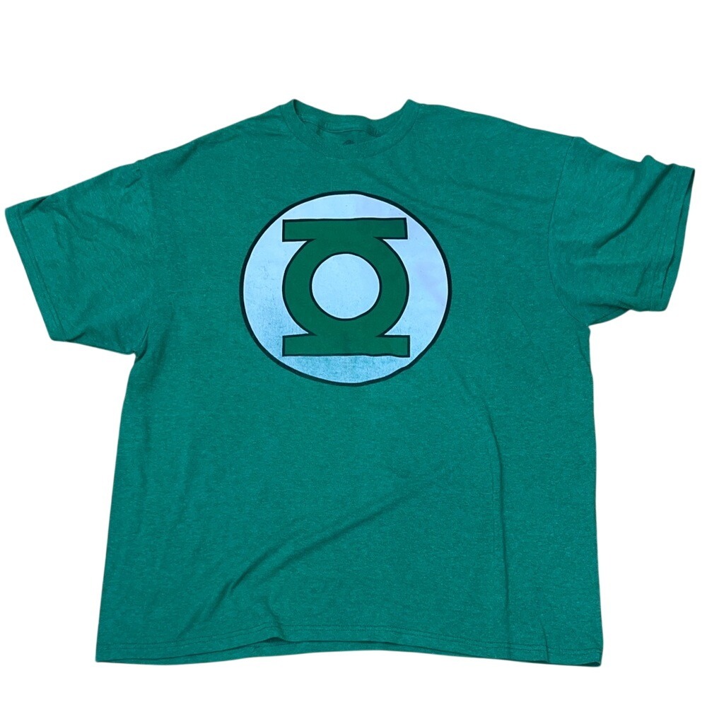 DC Comics T-shirt Mens XL Green Lantern Distressed Logo Licensed Super Hero